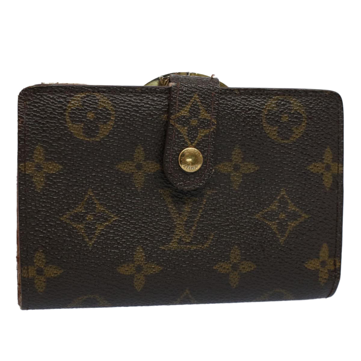 LOUIS VUITTON Monogram Porte Monnaie Billets Viennois Wallet M61663 Auth ki3609