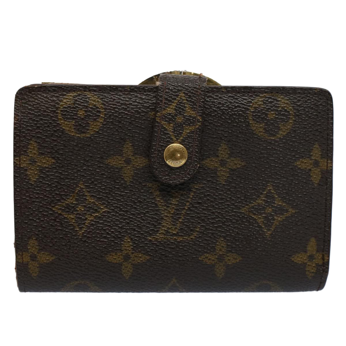 LOUIS VUITTON Monogram Porte Monnaie Billets Viennois Wallet M61663 Auth ki3609