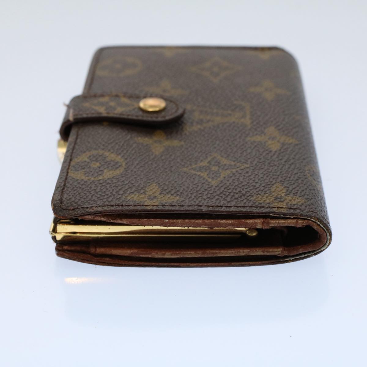 LOUIS VUITTON Monogram Porte Monnaie Billets Viennois Wallet M61663 Auth ki3609