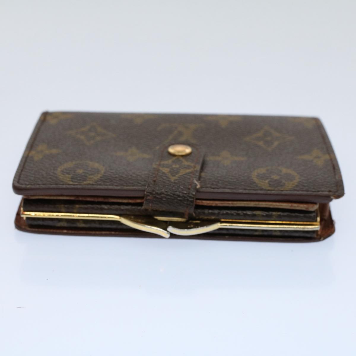 LOUIS VUITTON Monogram Porte Monnaie Billets Viennois Wallet M61663 Auth ki3609