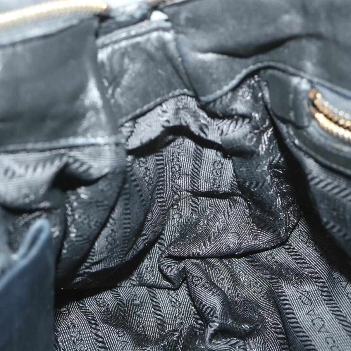 PRADA Hand Bag Nylon 2way Black Auth ki3644