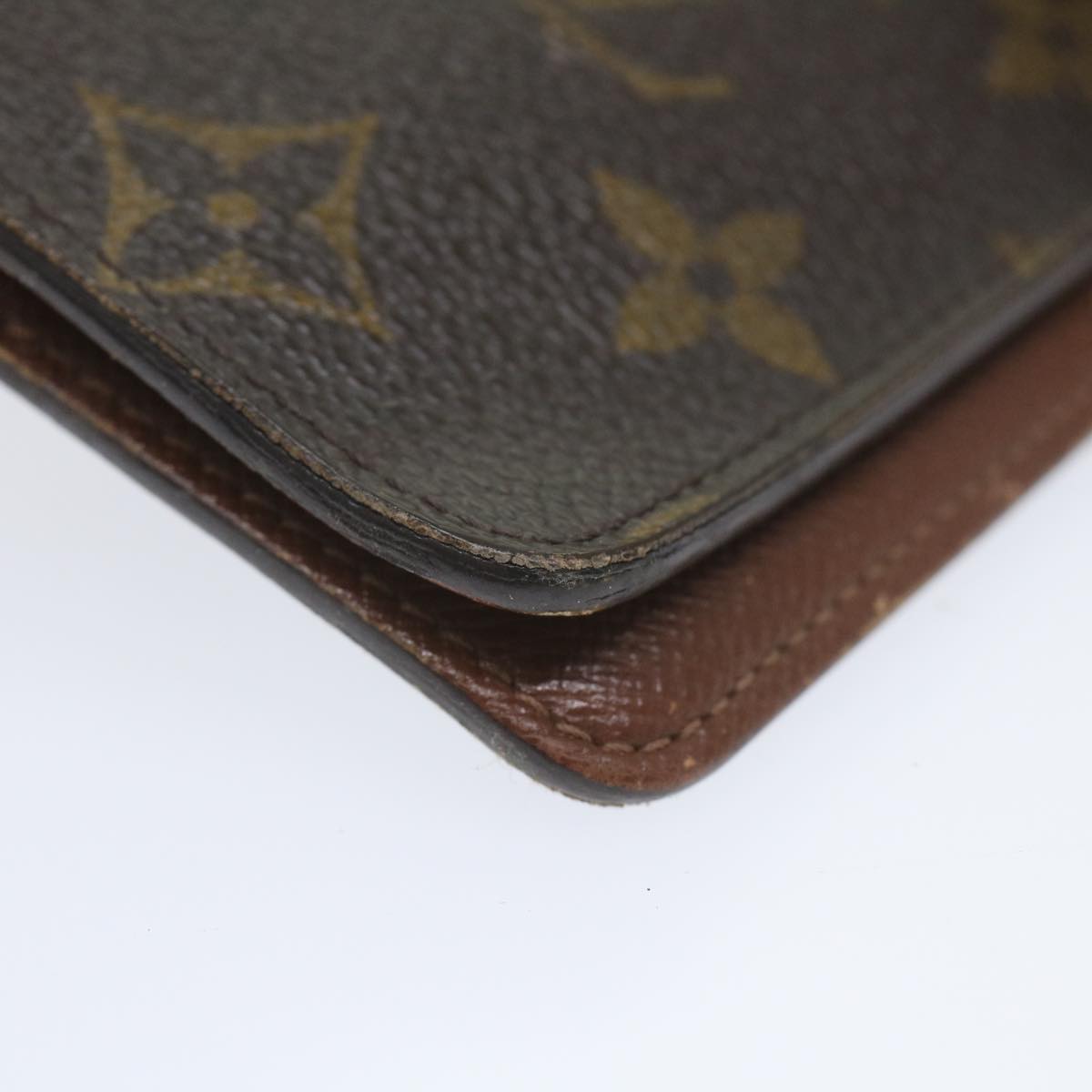 LOUIS VUITTON Monogram Agenda MM Day Planner Cover R20105 LV Auth ki3678