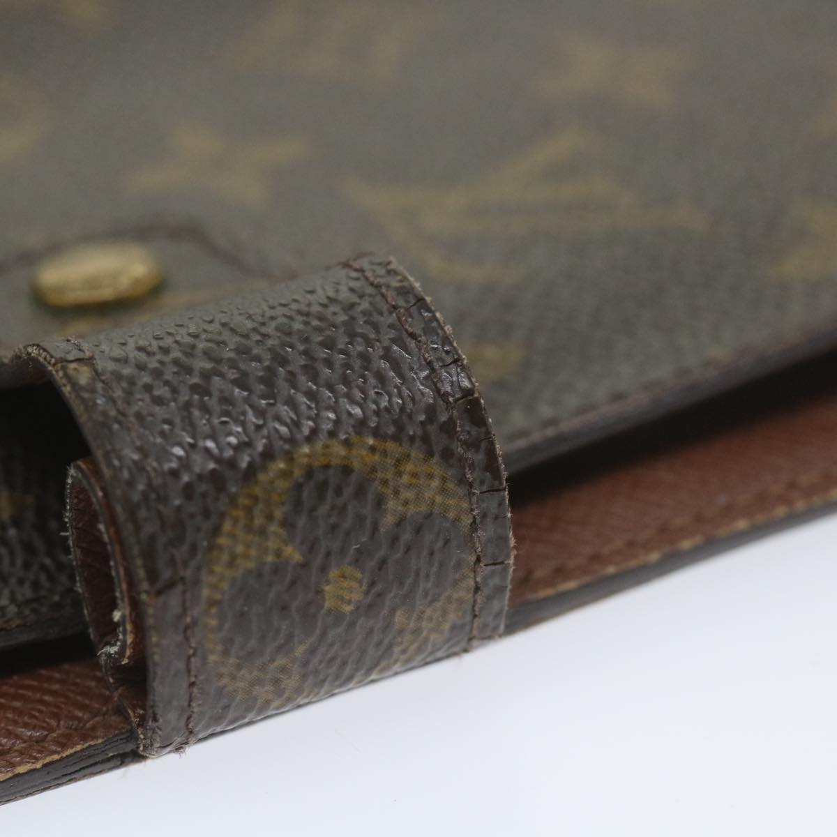 LOUIS VUITTON Monogram Agenda MM Day Planner Cover R20105 LV Auth ki3678