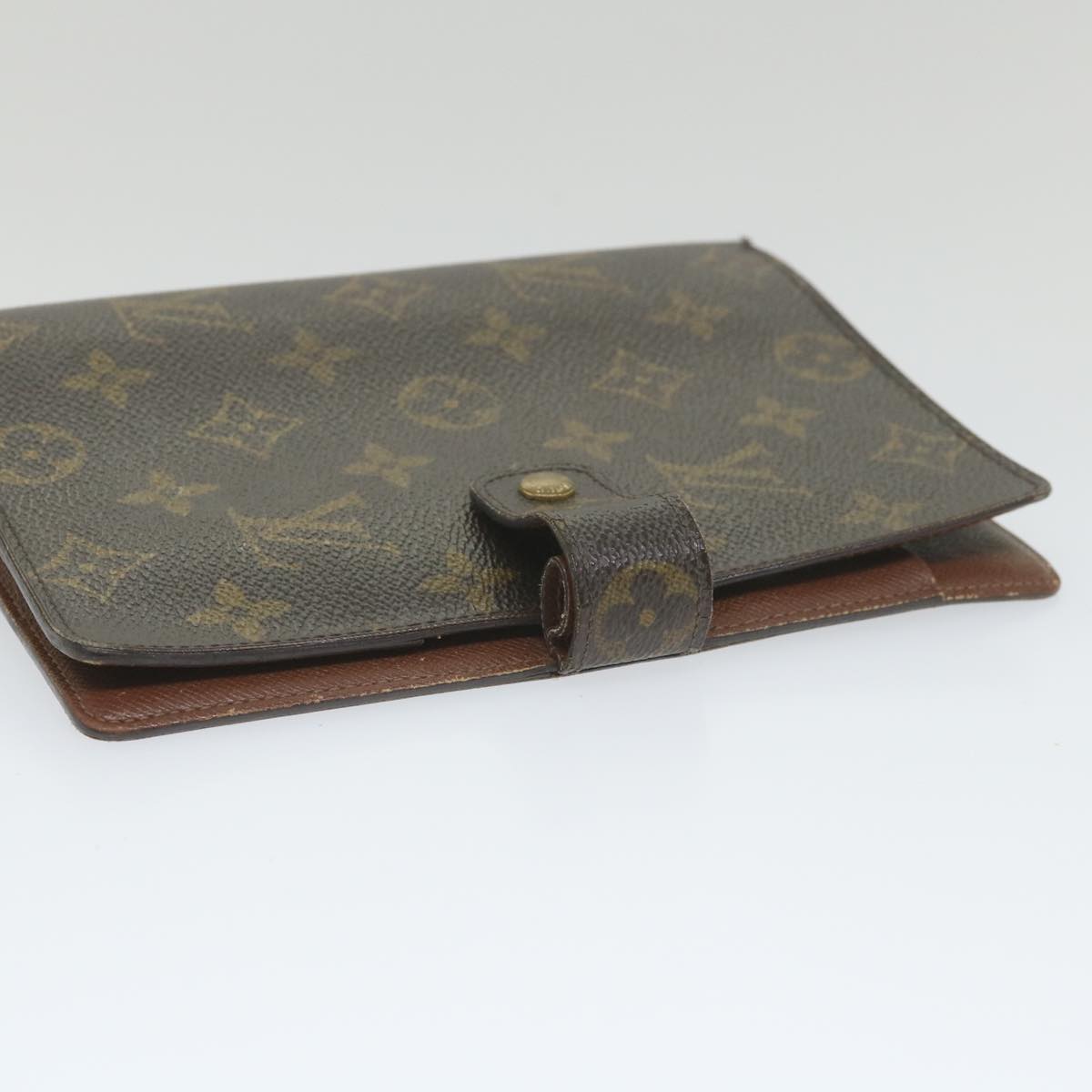 LOUIS VUITTON Monogram Agenda MM Day Planner Cover R20105 LV Auth ki3678