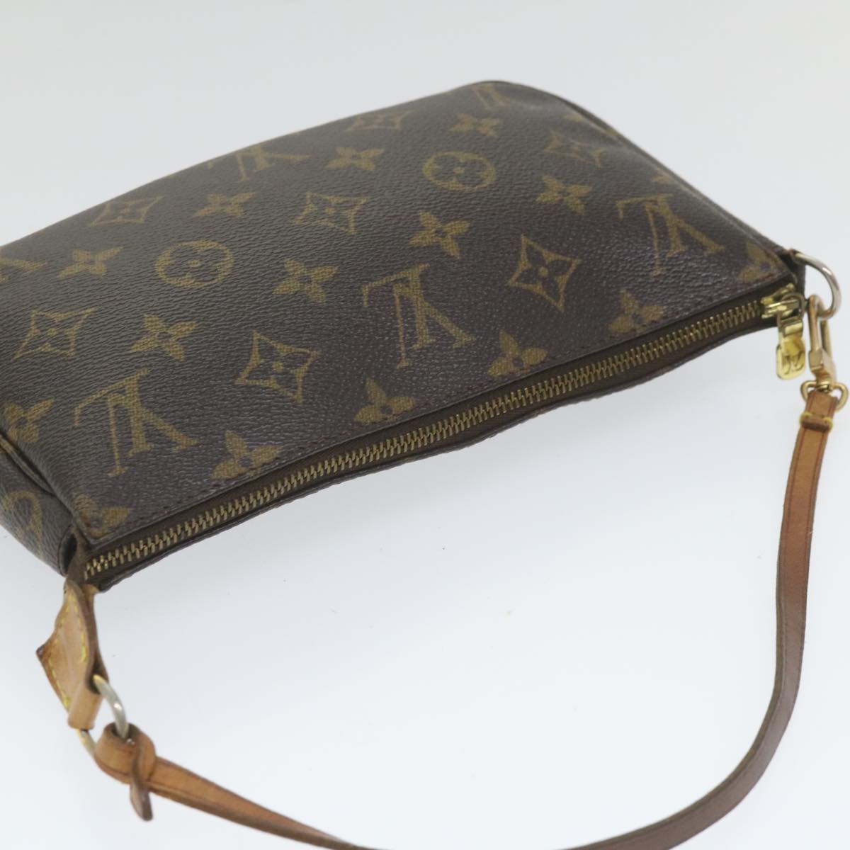 LOUIS VUITTON Monogram Pochette Accessoires Pouch M51980 LV Auth ki3680