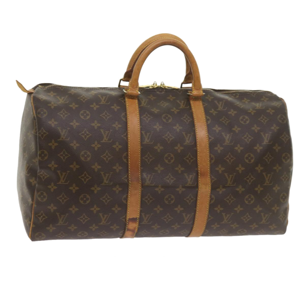 LOUIS VUITTON Monogram Keepall 50 Boston Bag M41426 LV Auth ki3713