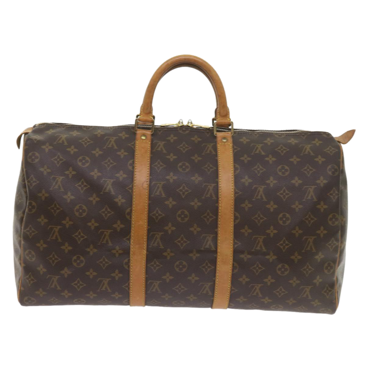 LOUIS VUITTON Monogram Keepall 50 Boston Bag M41426 LV Auth ki3713