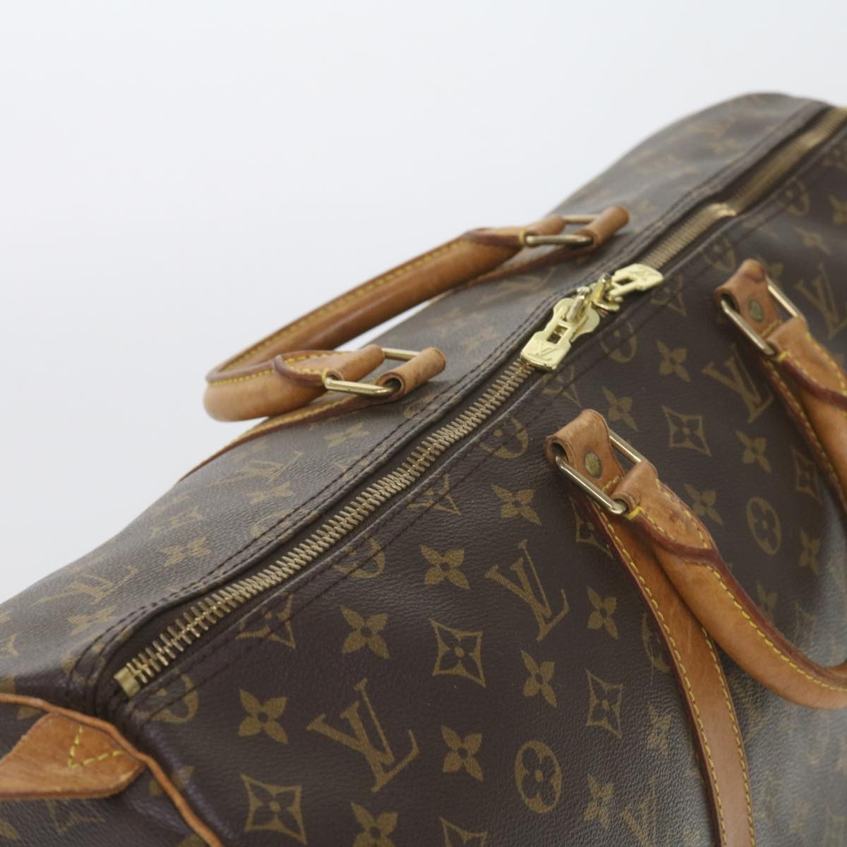 LOUIS VUITTON Monogram Keepall 50 Boston Bag M41426 LV Auth ki3713