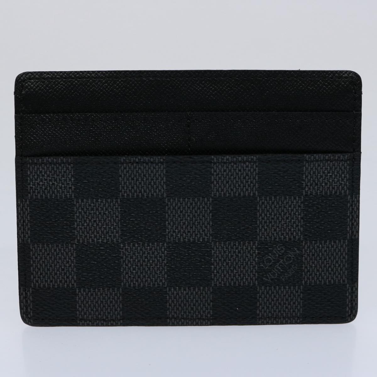 LOUIS VUITTON Damier Graphite Portefeuille Compact Modulable N63083 Auth ki3830