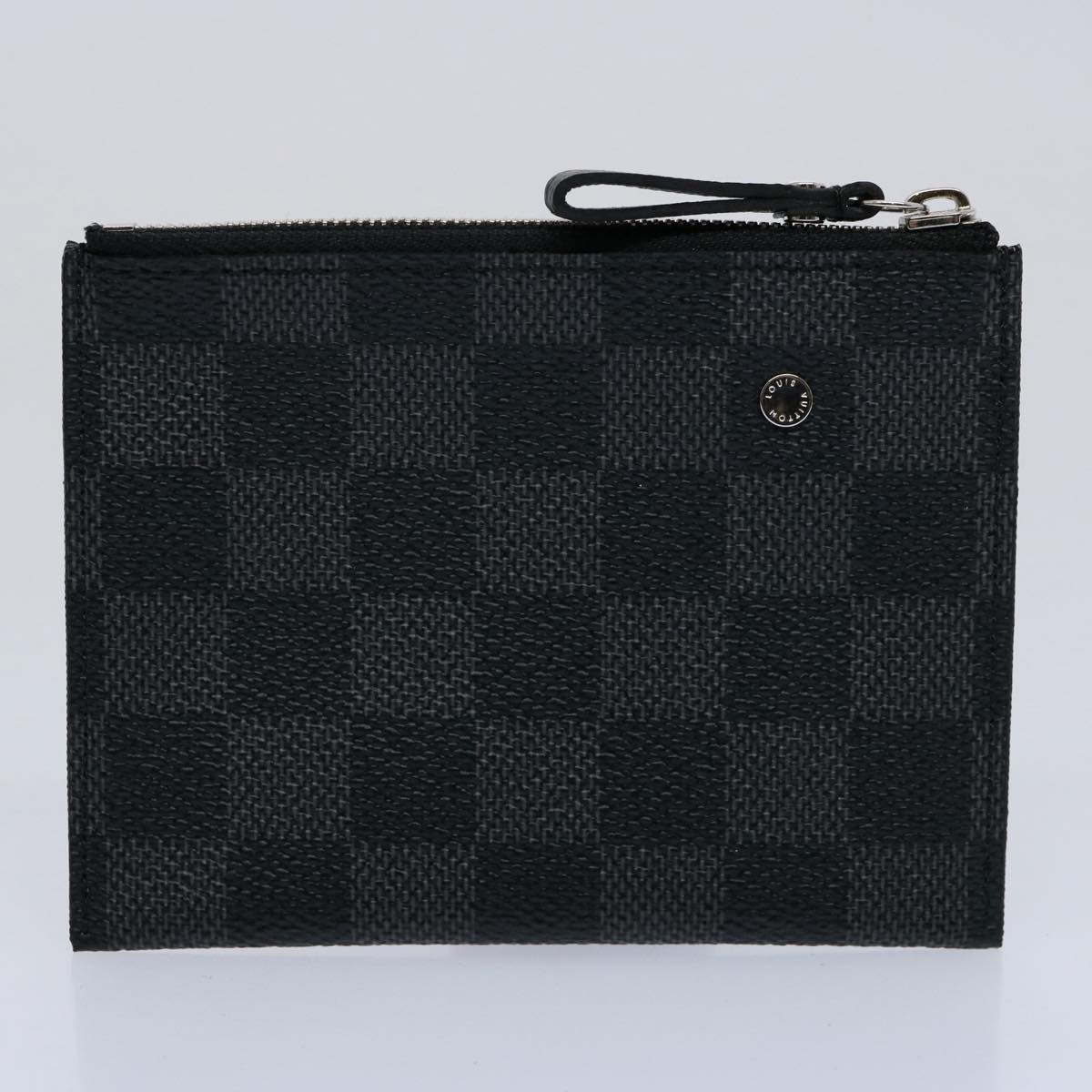 LOUIS VUITTON Damier Graphite Portefeuille Compact Modulable N63083 Auth ki3830