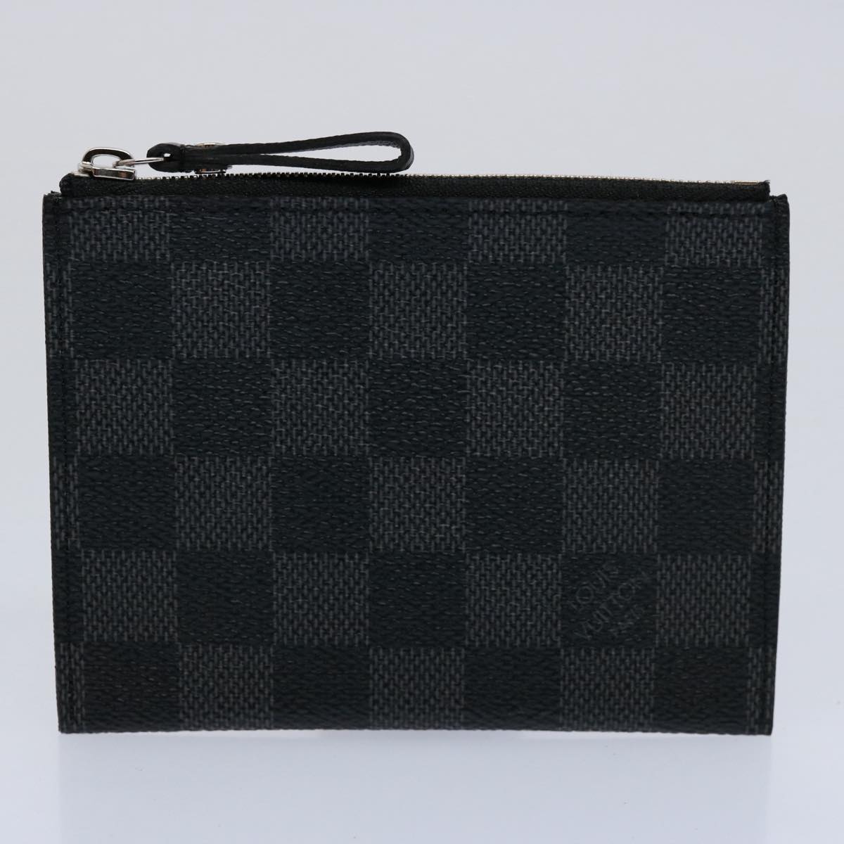 LOUIS VUITTON Damier Graphite Portefeuille Compact Modulable N63083 Auth ki3830