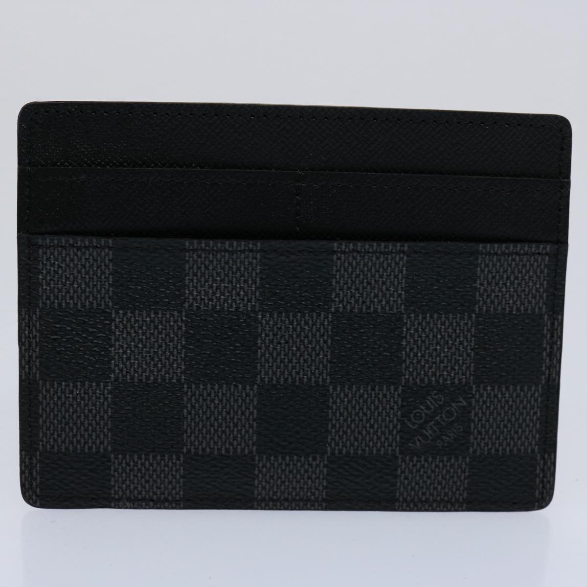 LOUIS VUITTON Damier Graphite Portefeuille Compact Modulable N63083 Auth ki3830