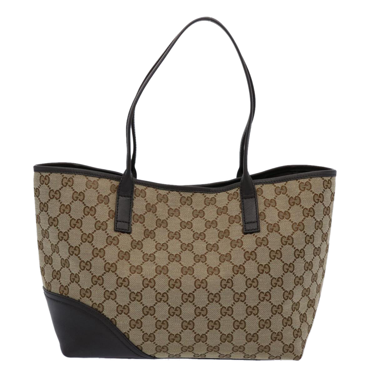 GUCCI GG Canvas Tote Bag Beige 169946 Auth ki3831