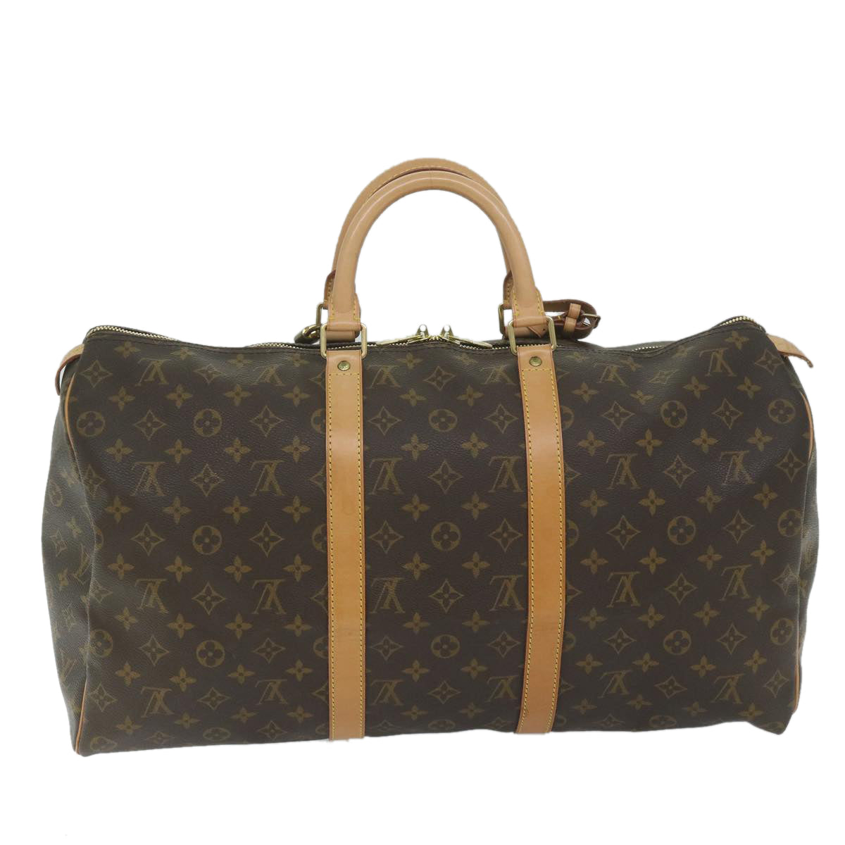 LOUIS VUITTON Monogram Keepall 50 Boston Bag M41426 LV Auth ki3858