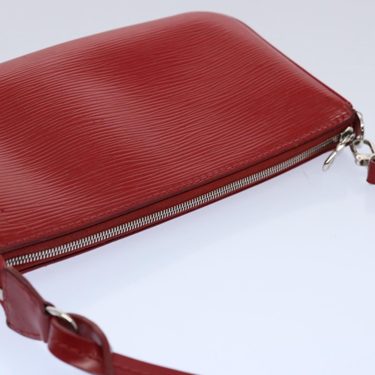 LOUIS VUITTON Epi Pochette Accessoires Pouch Red Car Mine M40776 LV Auth ki3862