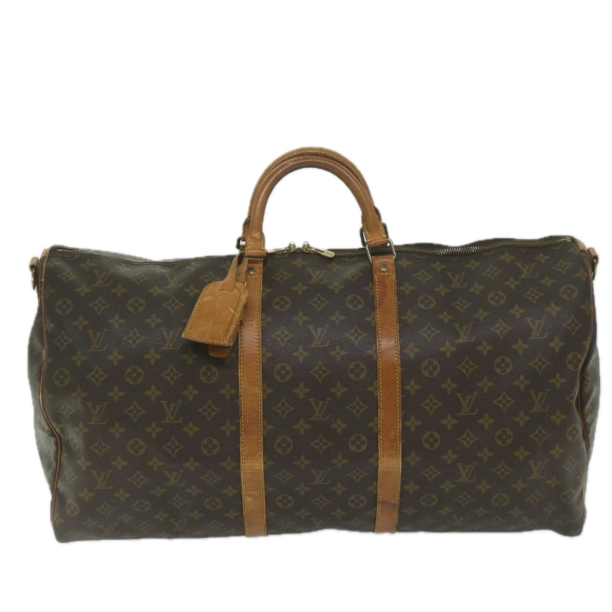 LOUIS VUITTON Monogram Keepall 60 Boston Bag M41422 LV Auth ki3870