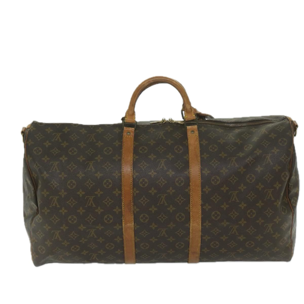 LOUIS VUITTON Monogram Keepall 60 Boston Bag M41422 LV Auth ki3870