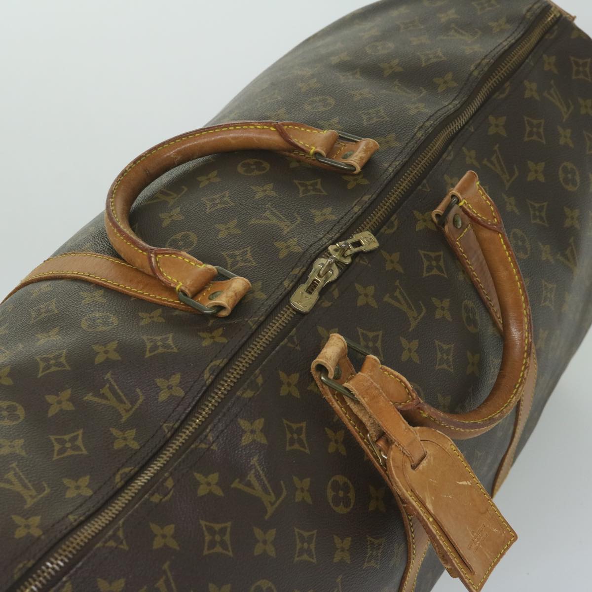 LOUIS VUITTON Monogram Keepall 60 Boston Bag M41422 LV Auth ki3870