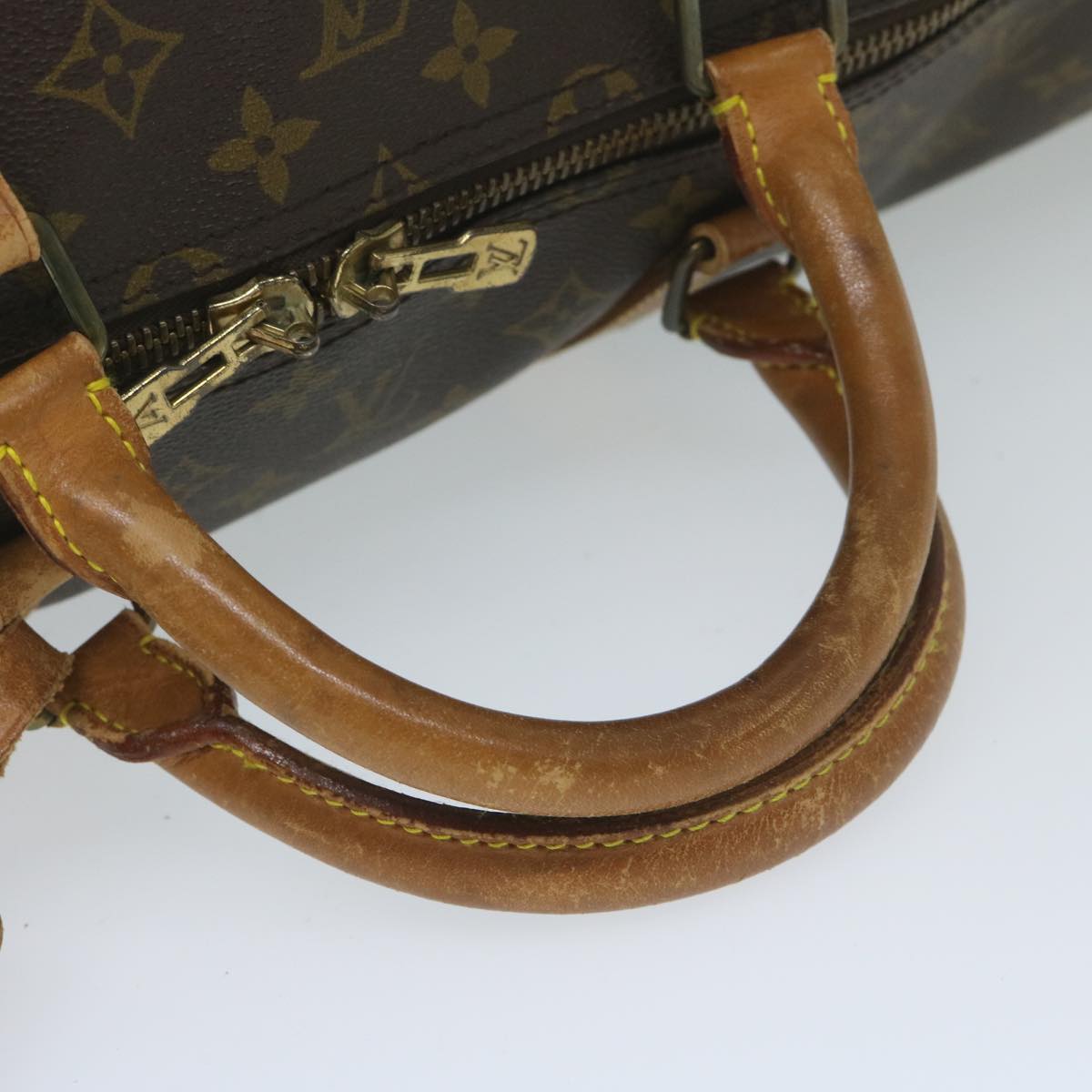 LOUIS VUITTON Monogram Keepall 60 Boston Bag M41422 LV Auth ki3870