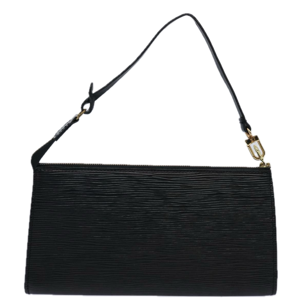 LOUIS VUITTON Epi Pochette Accessoires Accessory Pouch Black M52982 Auth ki3881