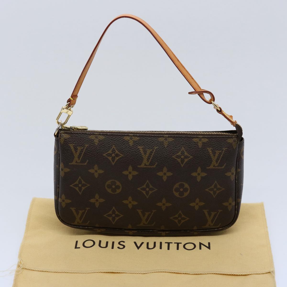 LOUIS VUITTON Monogram Pochette Accessoires Pouch M51980 LV Auth ki3890