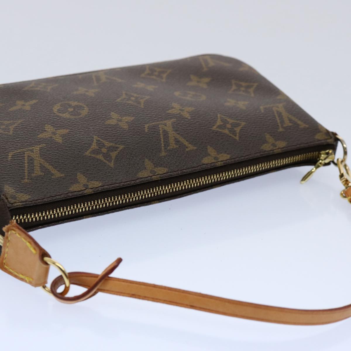 LOUIS VUITTON Monogram Pochette Accessoires Pouch M51980 LV Auth ki3890