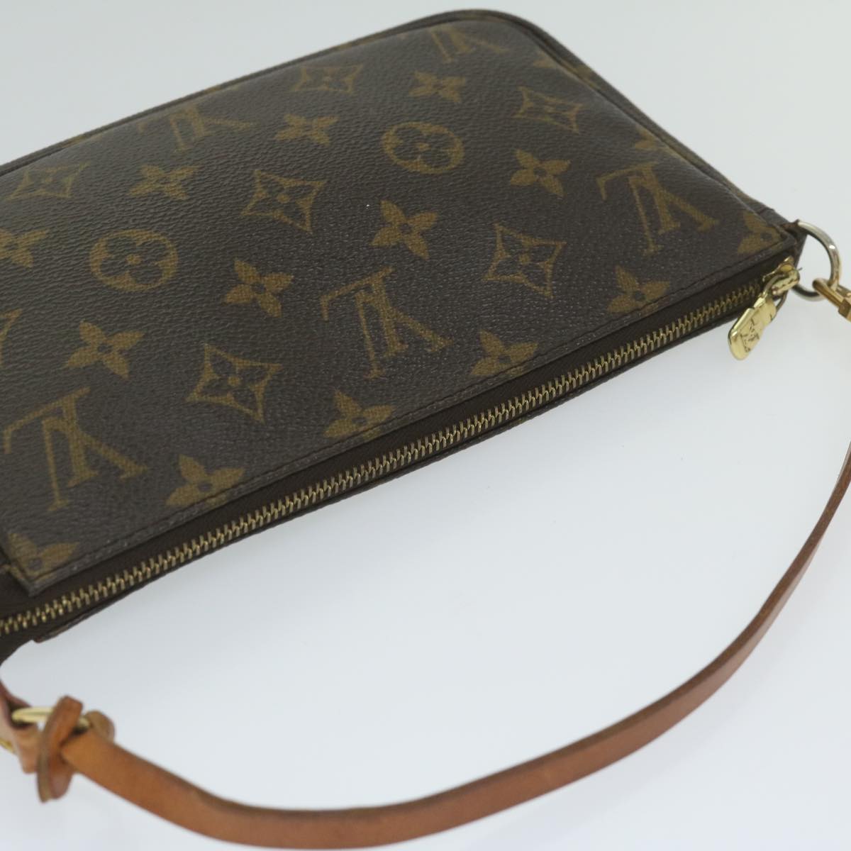 LOUIS VUITTON Monogram Pochette Accessoires Pouch M51980 LV Auth ki3891