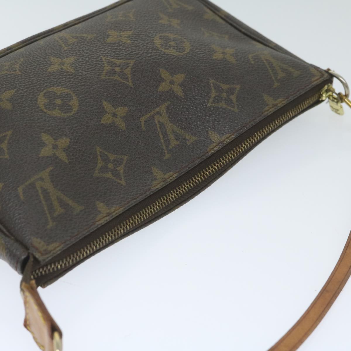 LOUIS VUITTON Monogram Pochette Accessoires Pouch M51980 LV Auth ki3892