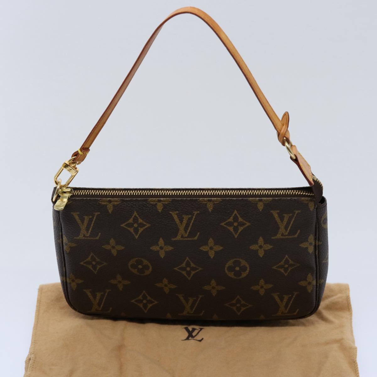 LOUIS VUITTON Monogram Pochette Accessoires Pouch M51980 LV Auth ki3893