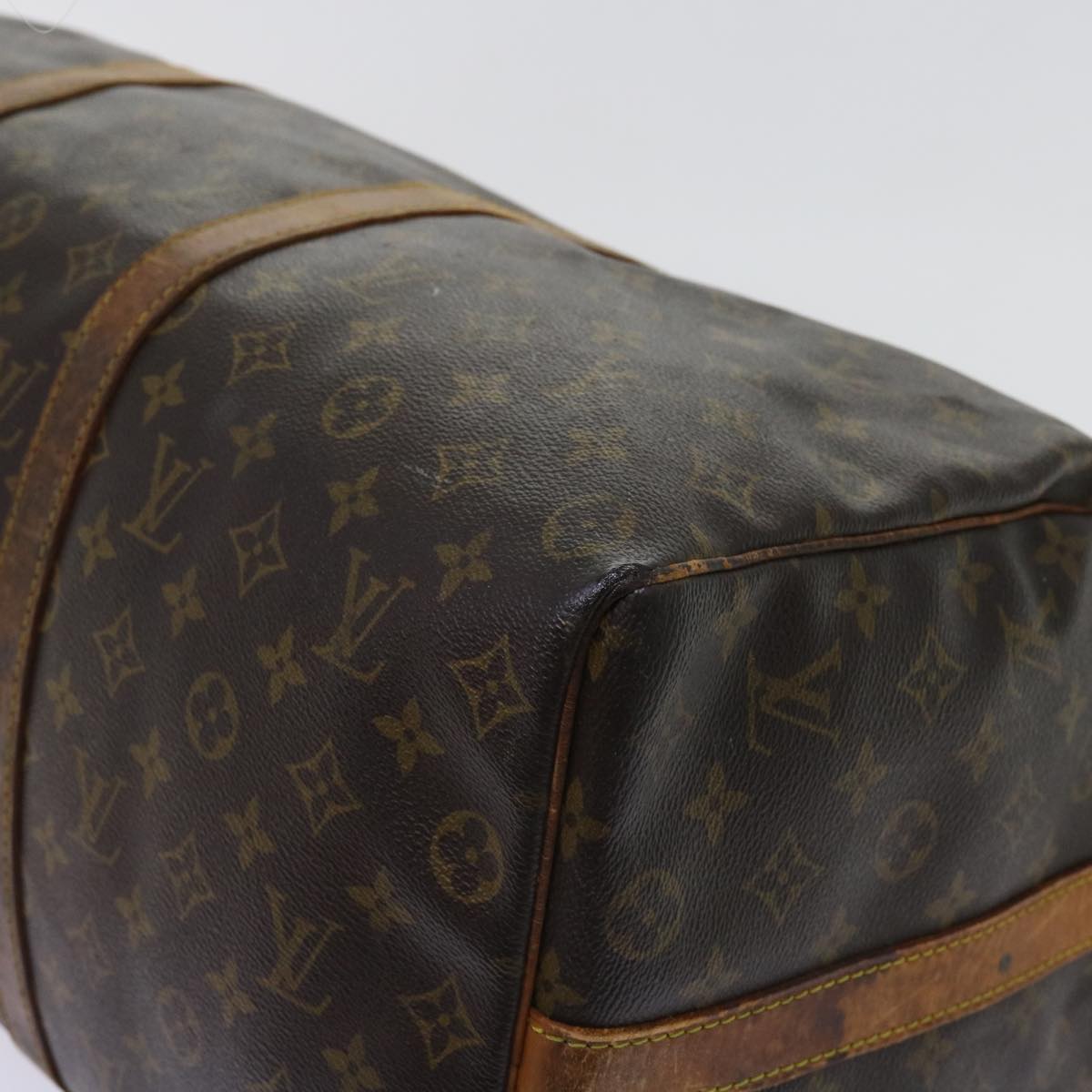 LOUIS VUITTON Monogram Keepall Bandouliere 50 Boston Bag M41416 LV Auth ki3894