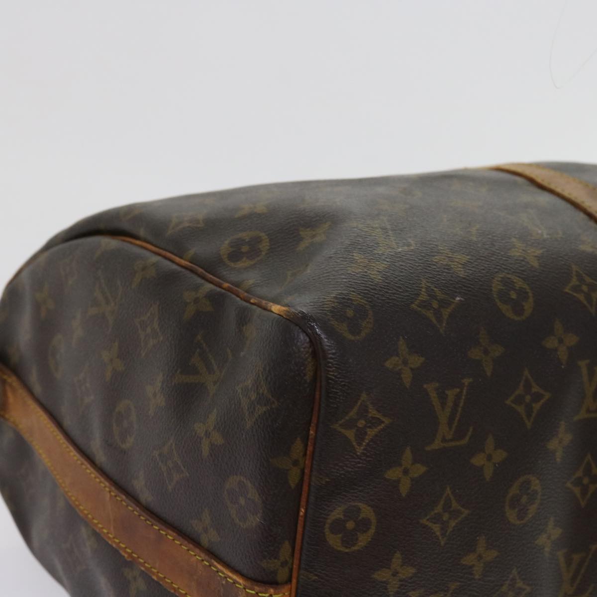 LOUIS VUITTON Monogram Keepall Bandouliere 50 Boston Bag M41416 LV Auth ki3894