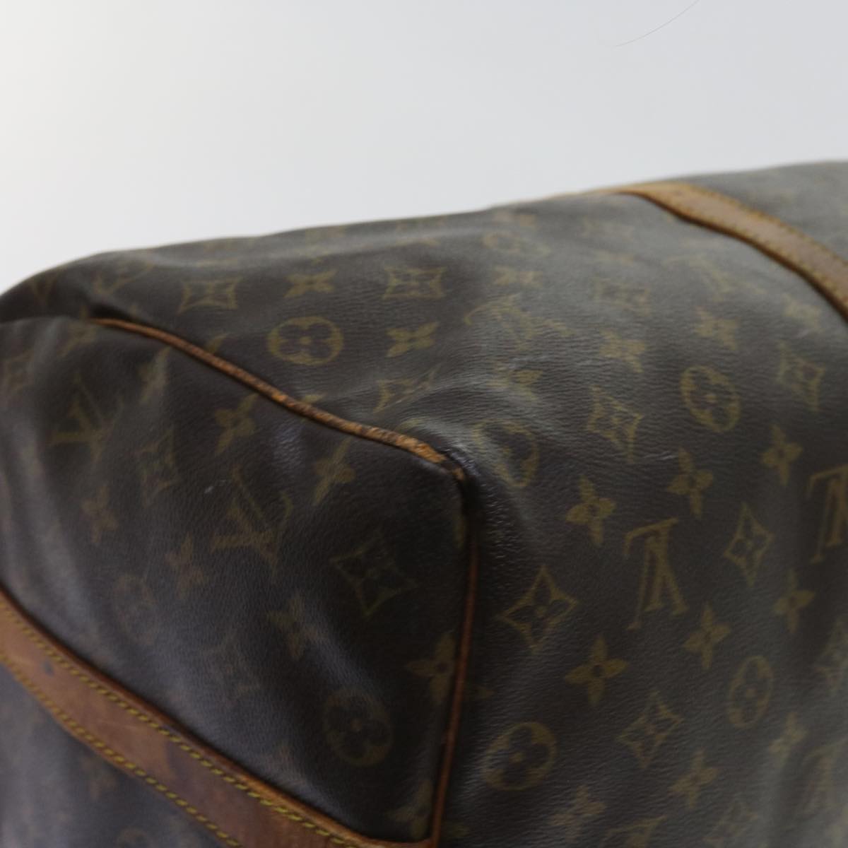 LOUIS VUITTON Monogram Keepall Bandouliere 50 Boston Bag M41416 LV Auth ki3894