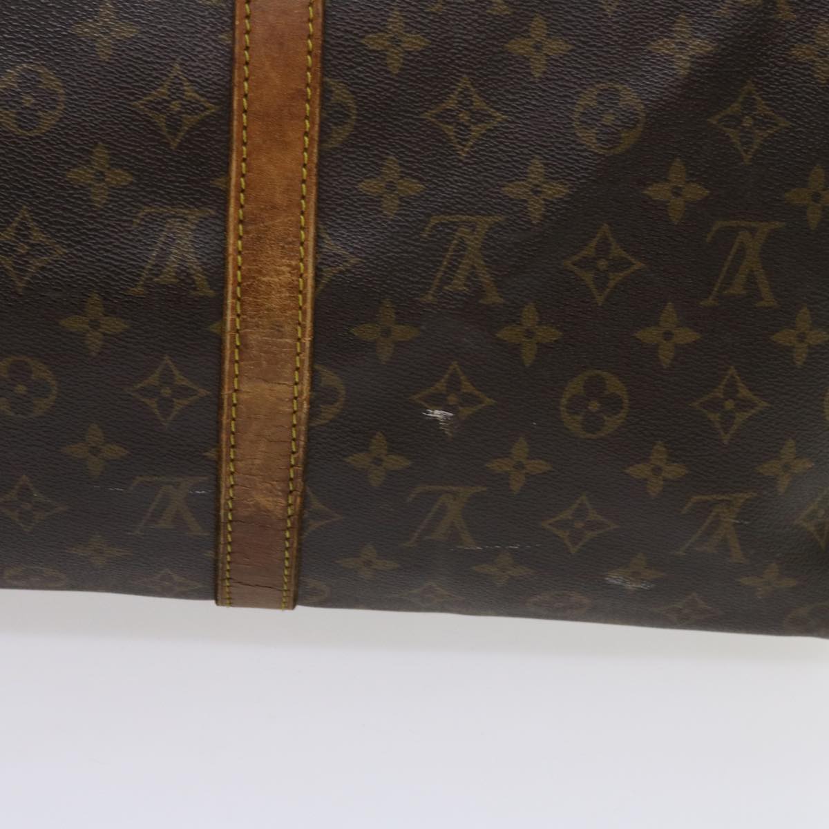 LOUIS VUITTON Monogram Keepall Bandouliere 50 Boston Bag M41416 LV Auth ki3894