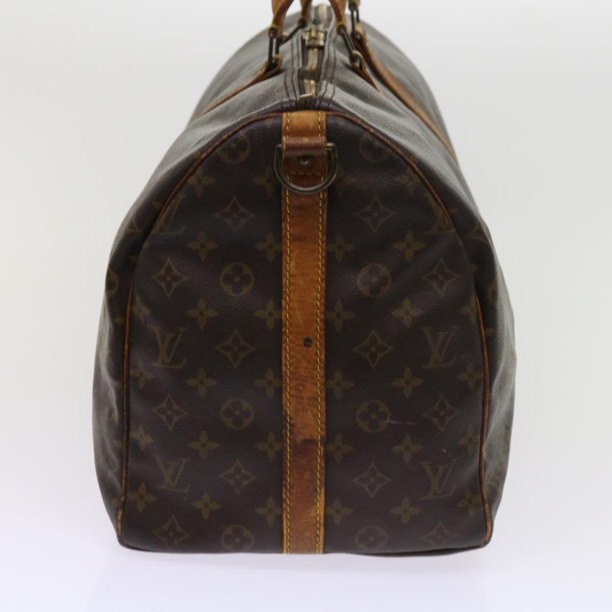 LOUIS VUITTON Monogram Keepall Bandouliere 50 Boston Bag M41416 LV Auth ki3894