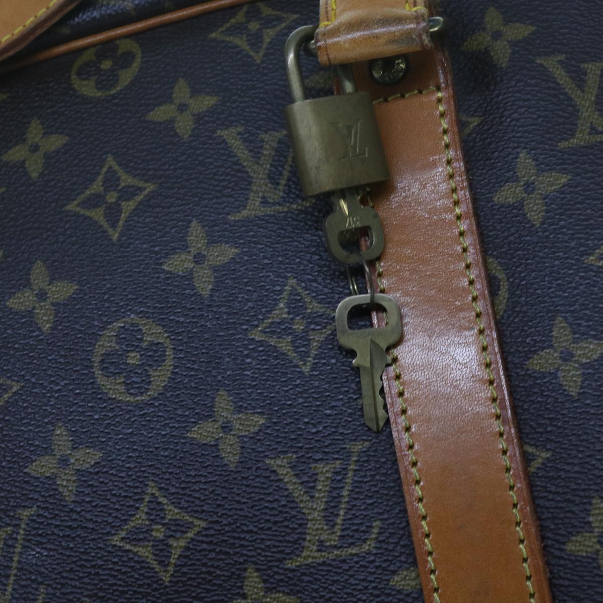 LOUIS VUITTON Monogram Sac 48 Earl Boston Bag M41383 LV Auth ki3926