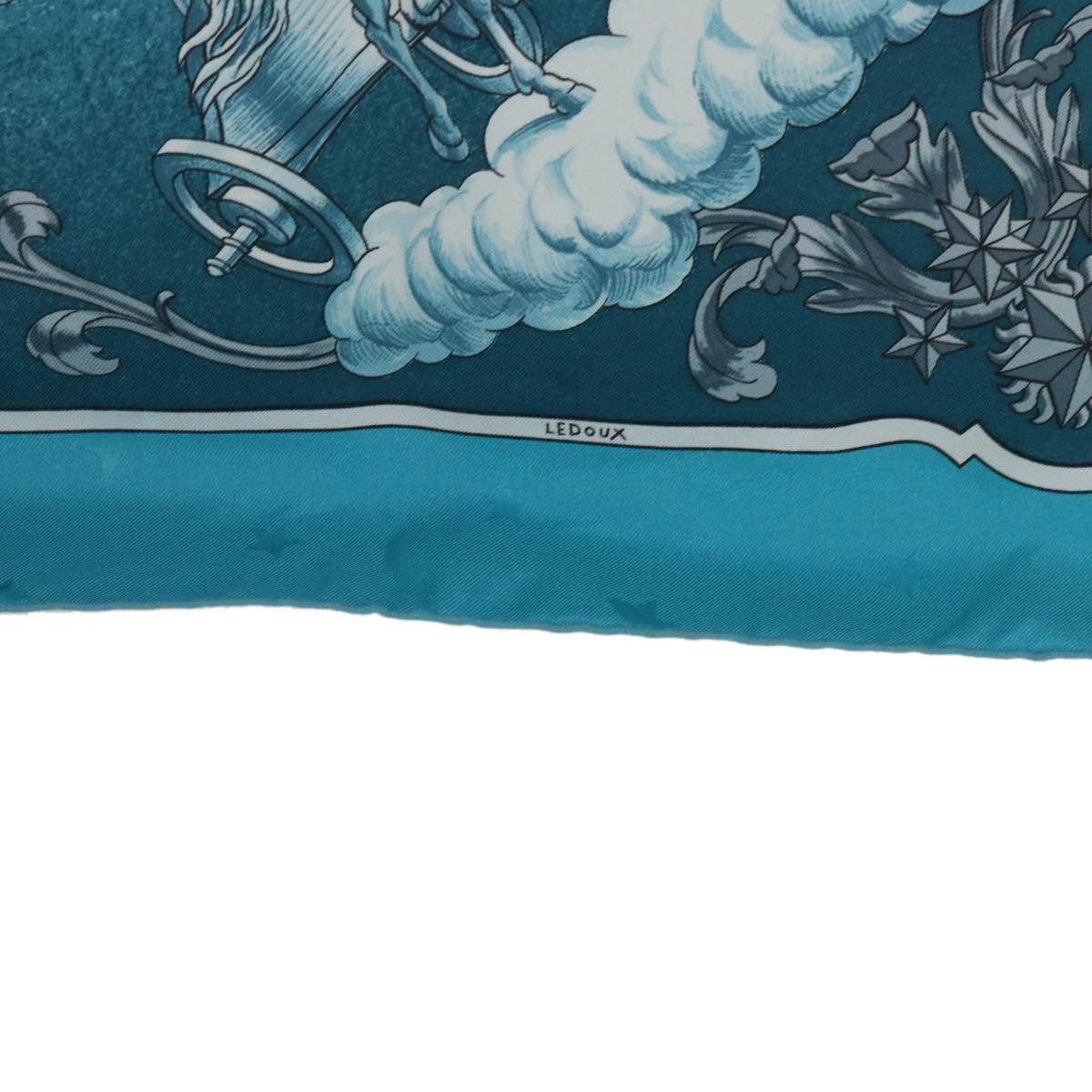 HERMES Carre 90 COSMOS Scarf Silk Blue Auth ki3949