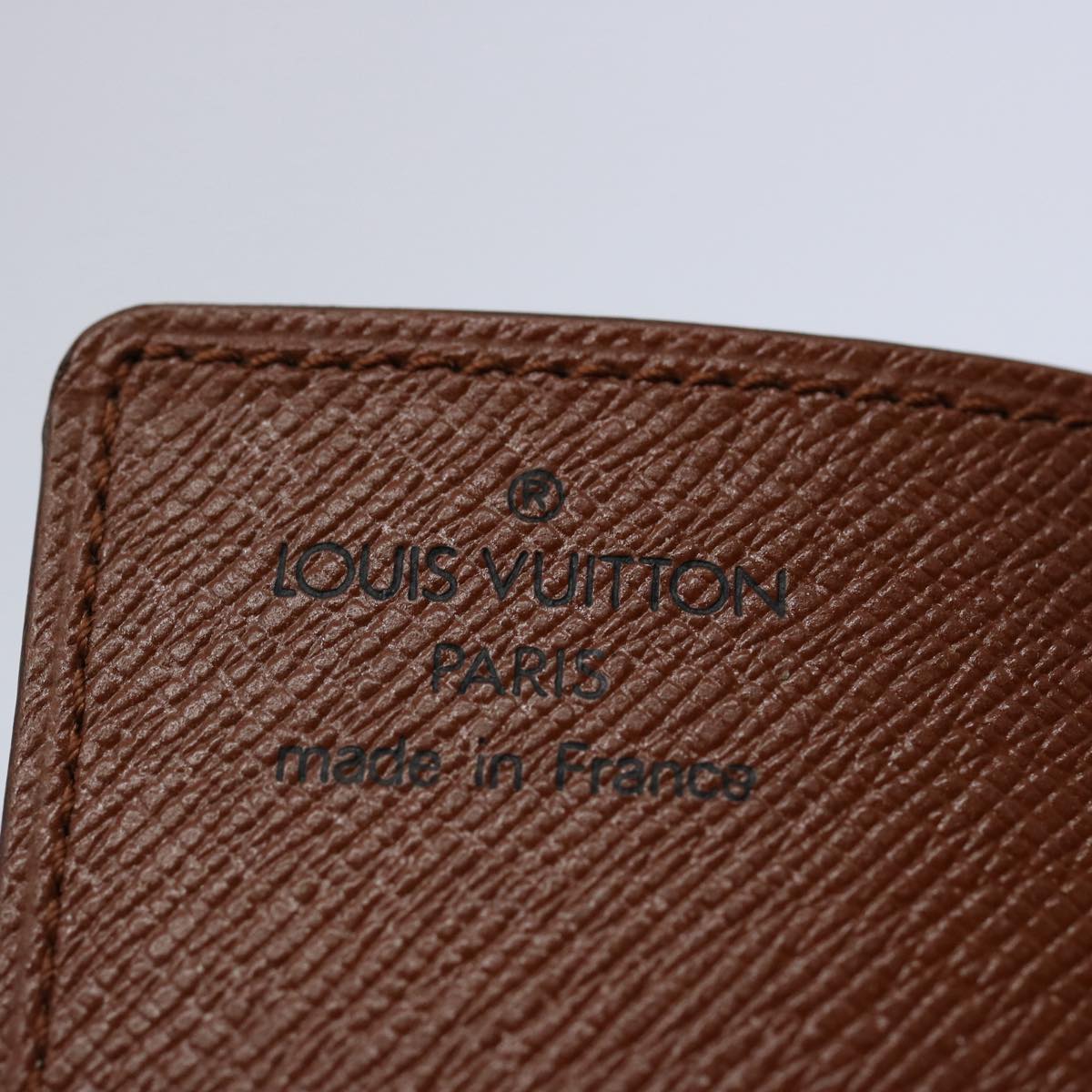 LOUIS VUITTON Monogram Porte Cartes Credit Pression Card Case M60937 Auth ki3964