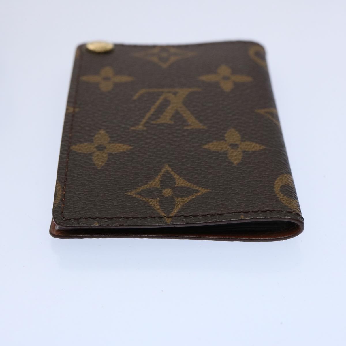 LOUIS VUITTON Monogram Porte Cartes Credit Pression Card Case M60937 Auth ki3964