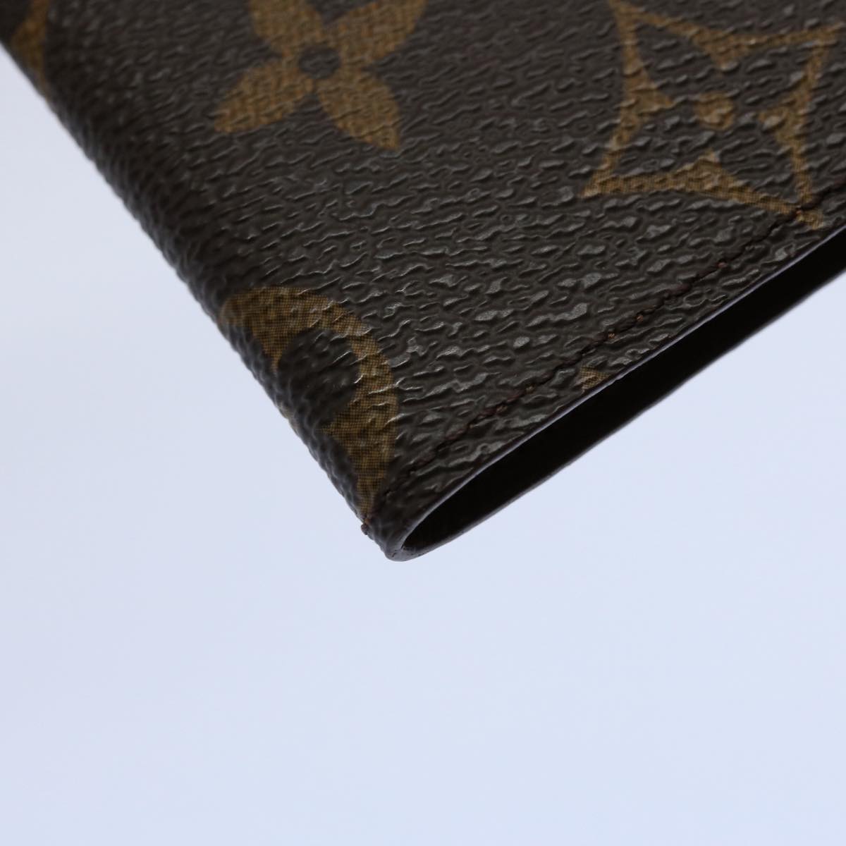 LOUIS VUITTON Monogram Porte Cartes Credit Pression Card Case M60937 Auth ki3964