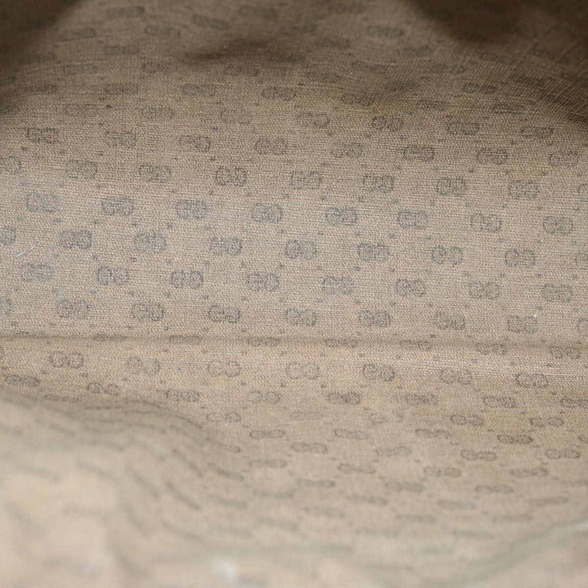 GUCCI Interlocking GG Supreme Clutch Bag Beige 014 115 6063 Auth ki3996