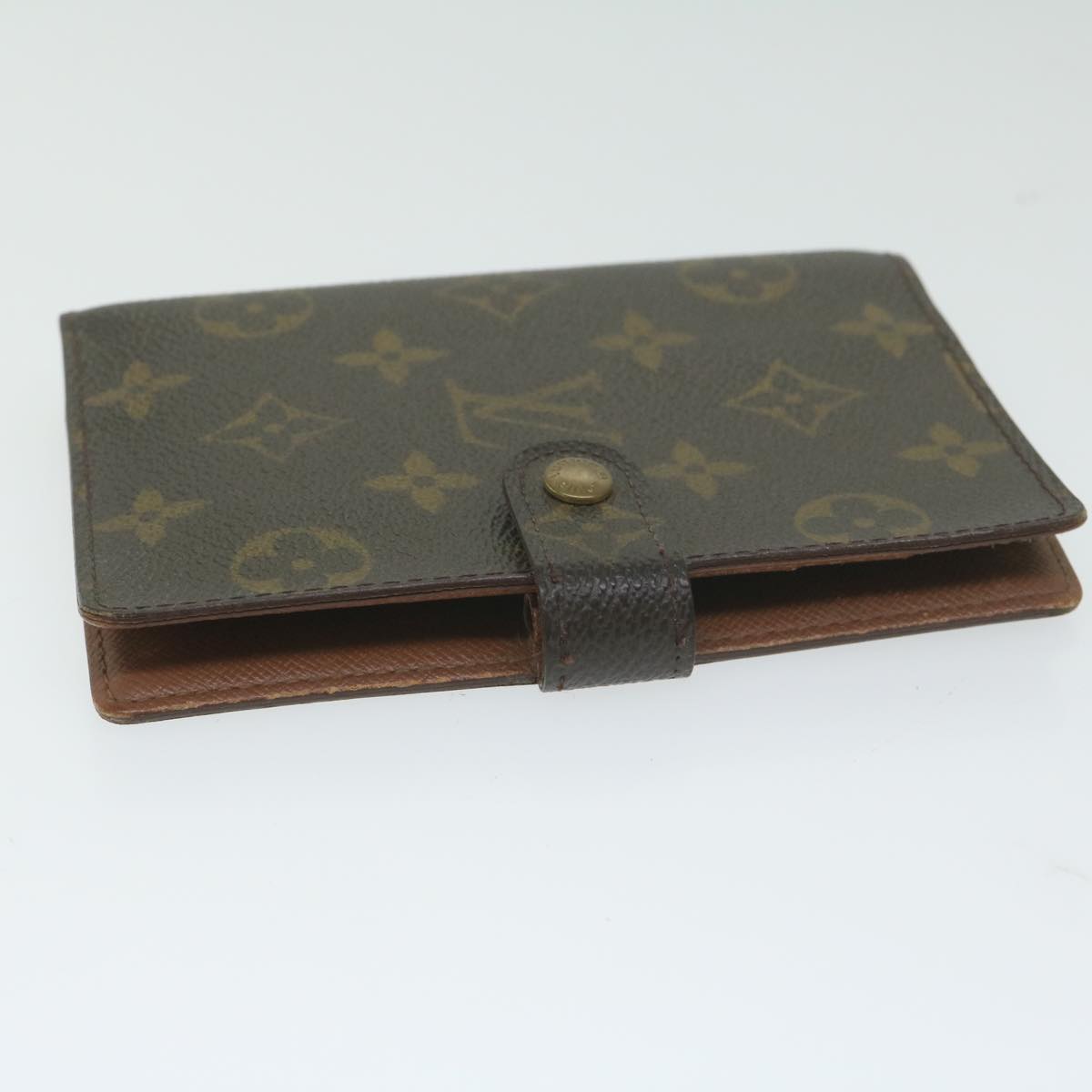 LOUIS VUITTON Monogram Agenda PM Day Planner Cover R20005 LV Auth ki4004