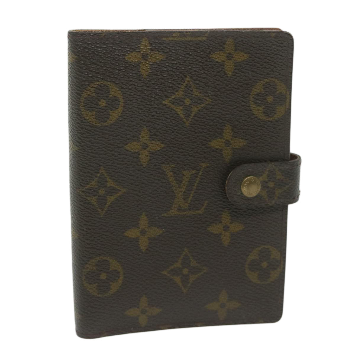 LOUIS VUITTON Monogram Agenda PM Day Planner Cover R20005 LV Auth ki4004