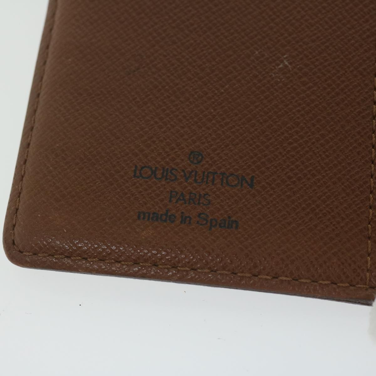 LOUIS VUITTON Monogram Agenda PM Day Planner Cover R20005 LV Auth ki4004