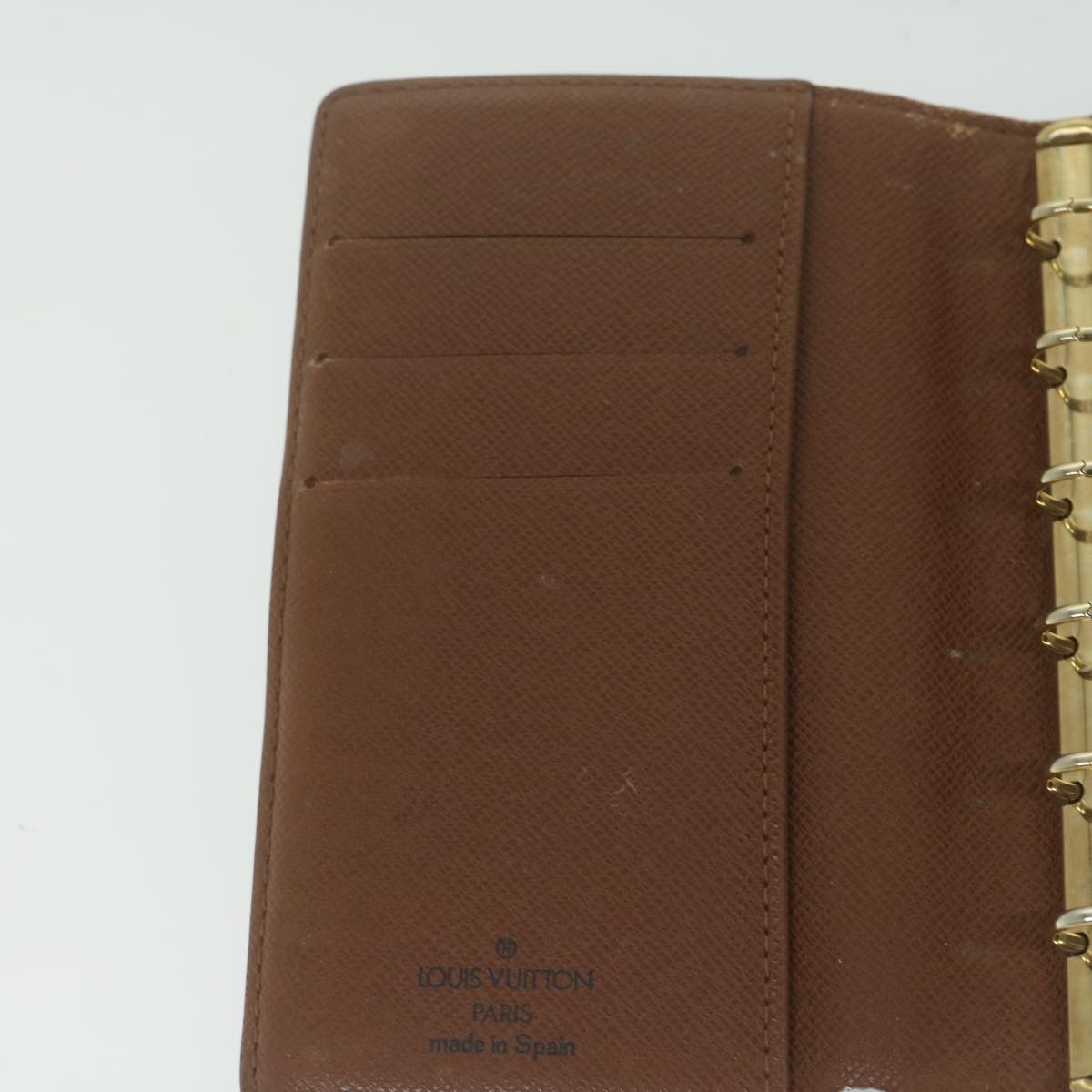 LOUIS VUITTON Monogram Agenda PM Day Planner Cover R20005 LV Auth ki4004