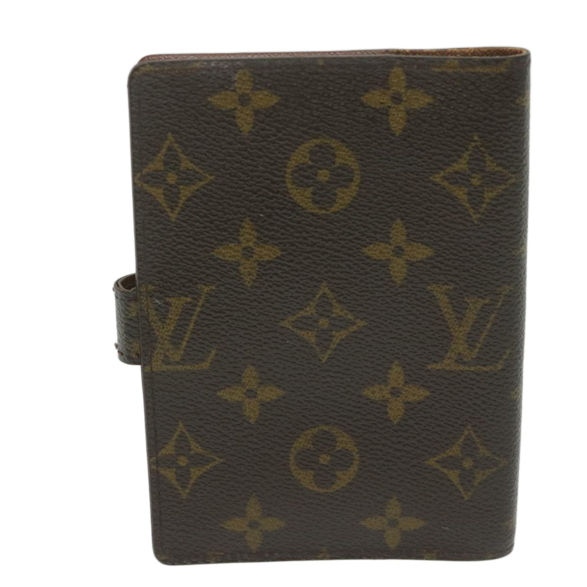 LOUIS VUITTON Monogram Agenda PM Day Planner Cover R20005 LV Auth ki4004