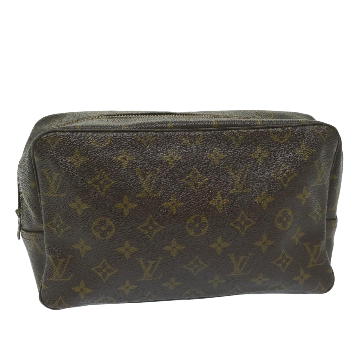 LOUIS VUITTON Monogram Trousse Toilette 28 Clutch Bag M47522 LV Auth ki4009