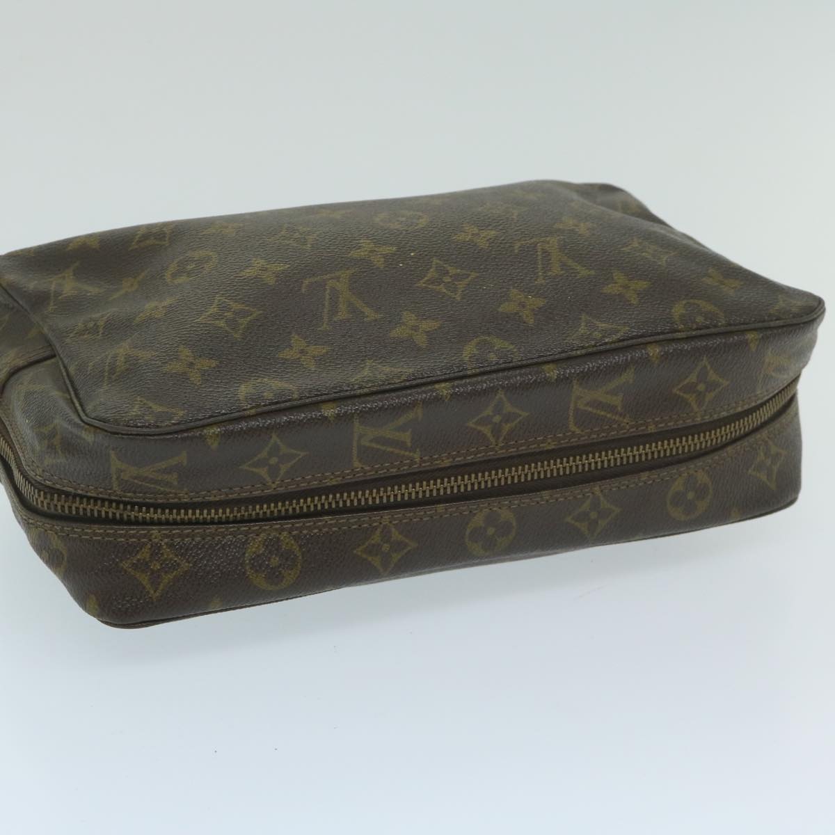 LOUIS VUITTON Monogram Trousse Toilette 28 Clutch Bag M47522 LV Auth ki4009