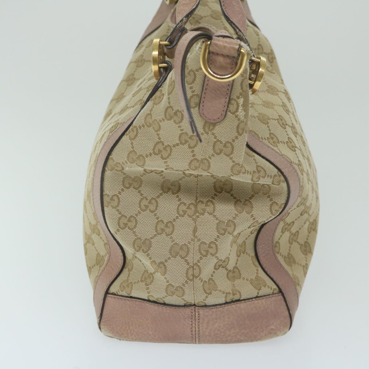 GUCCI GG Canvas Japan Exclusive Shoulder Bag 2way Beige Pink 323675 Auth ki4013