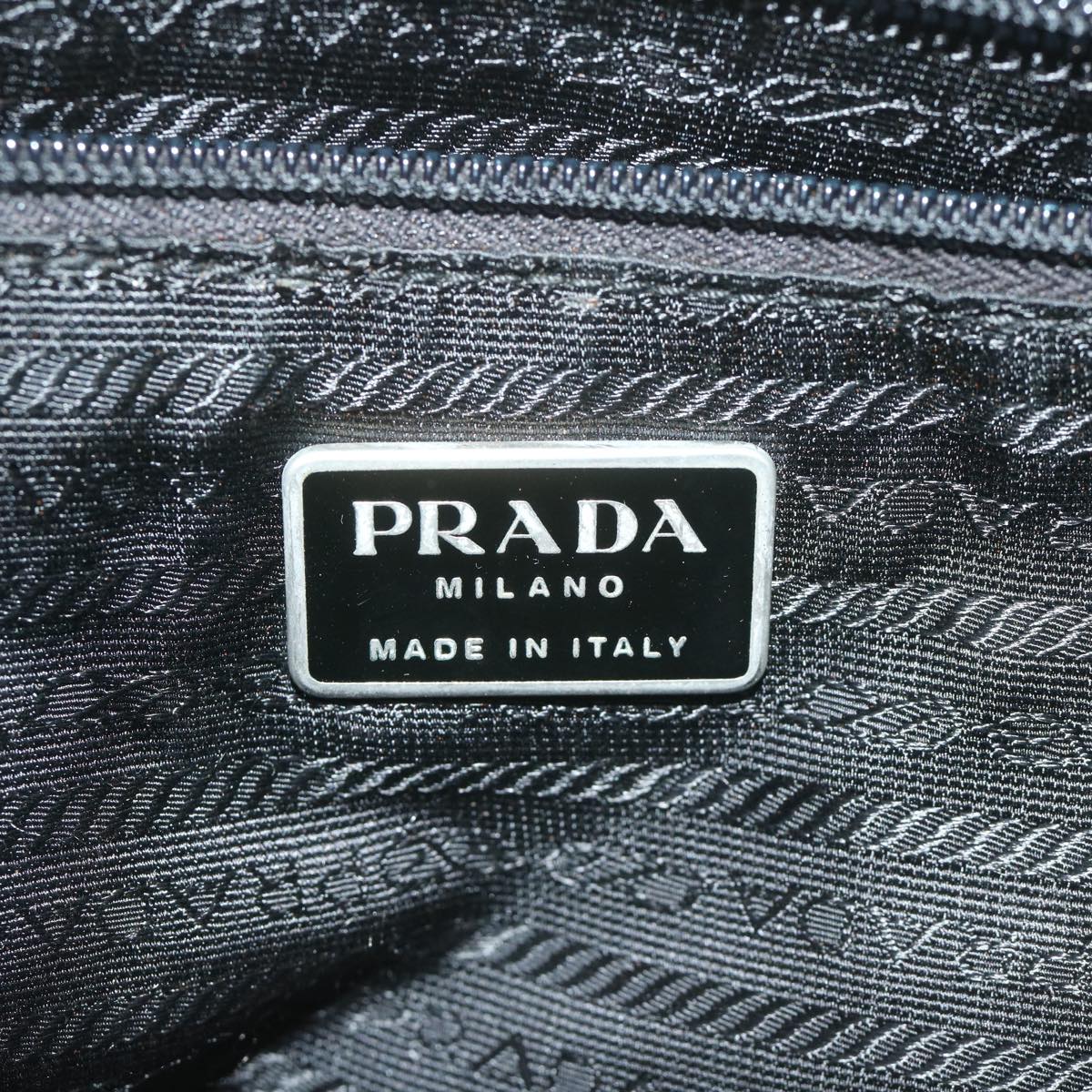 PRADA Tote Bag Nylon Green Auth ki4037