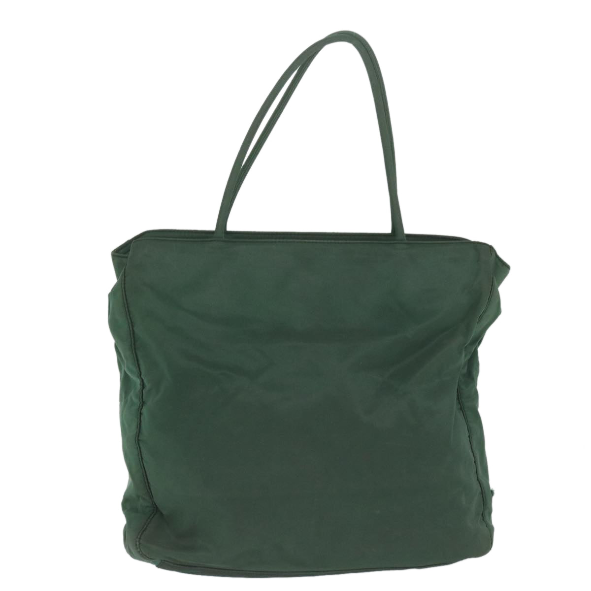 PRADA Tote Bag Nylon Green Auth ki4037